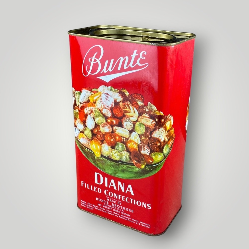 Vintage‎ Bunte Candy EMPTY Red Tin